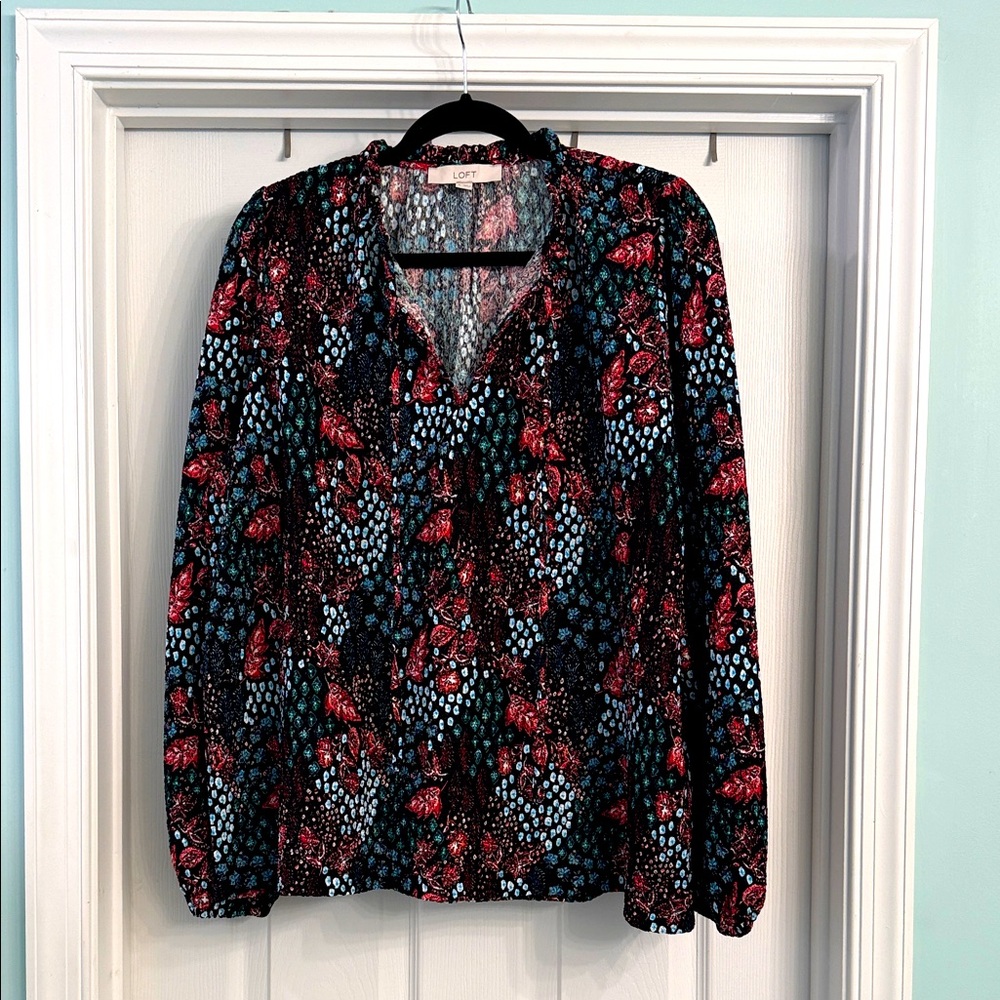 LOFT Floral Blouse
